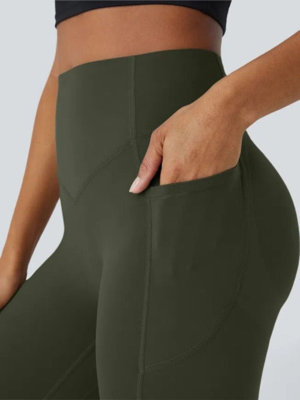 Halara UltraSculpt™ High Waisted Tummy Control Shaping Training 7/8 Leggings L - Picture 3 of 15